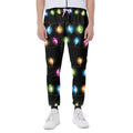 Colorful Christmas Lights Print Joggers
