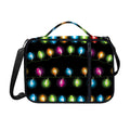 Colorful Christmas Lights Print Shoulder Strap Bible Bag