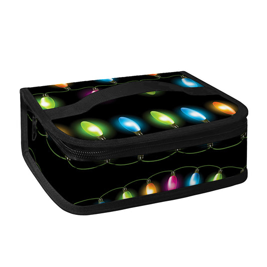Colorful Christmas Lights Print Small Lunch Bag