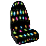Colorful Christmas Lights Print Waterproof Car Seat Cover