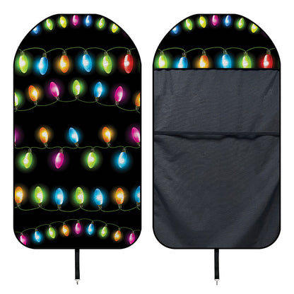 Colorful Christmas Lights Print Waterproof Car Seat Cover