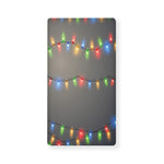 Colorful Christmas String Lights Print Baby Crib Sheet