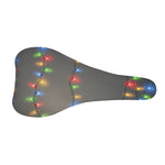 Colorful Christmas String Lights Print Bicycle Seat Cover
