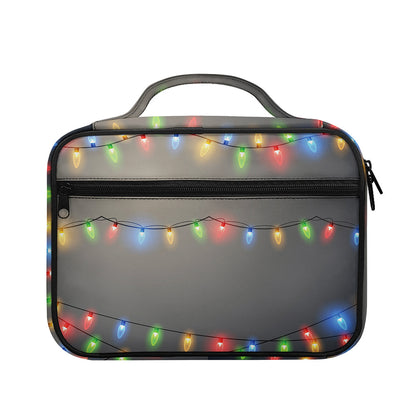 Colorful Christmas String Lights Print Briefcase Bible Bag