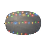 Colorful Christmas String Lights Print Car Side Mirror Covers