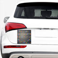 Colorful Christmas String Lights Print Car Sticker