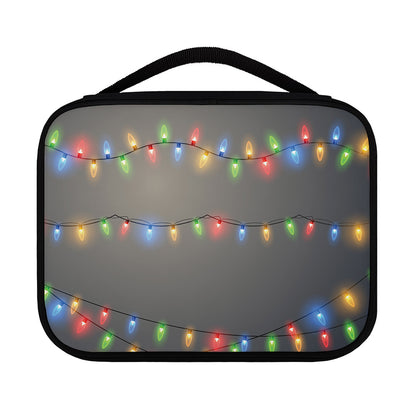 Colorful Christmas String Lights Print Classic Bible Case