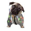Colorful Christmas String Lights Print Dog Zip Up Hoodie