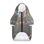 Colorful Christmas String Lights Print Dog Zip Up Hoodie