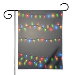 Colorful Christmas String Lights Print House Flag