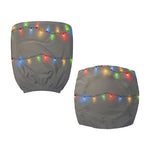 Colorful Christmas String Lights Print Office Chair Cover