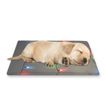 Colorful Christmas String Lights Print Pet Cooling Mat Cover