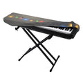 Colorful Christmas String Lights Print Piano Keyboard Cover
