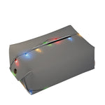 Colorful Christmas String Lights Print Rectangle Tissue Box Cover