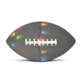 Colorful Christmas String Lights Print Rugby Ball