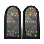 Colorful Christmas String Lights Print Skillet Handle Cover