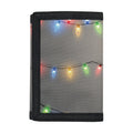 Colorful Christmas String Lights Print Trifold Wallet
