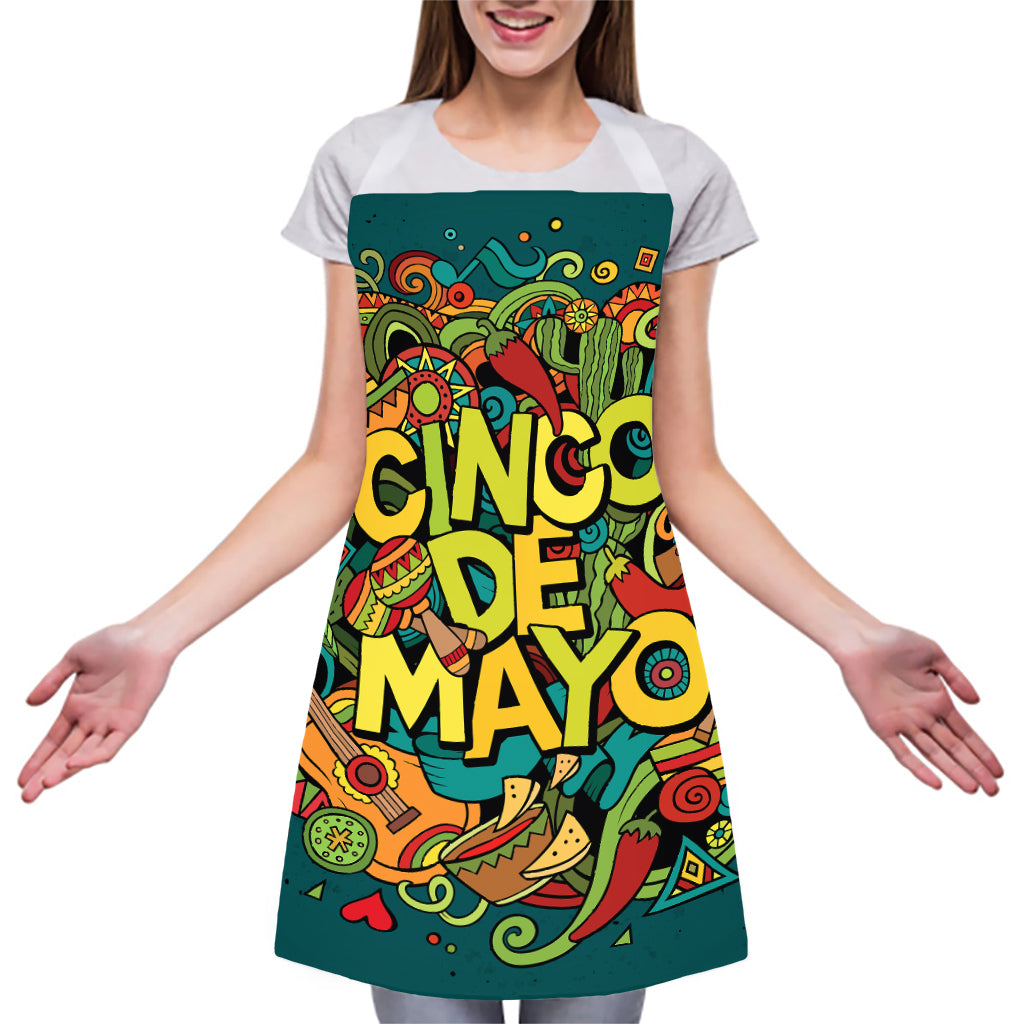 Colorful Cinco de Mayo Print Adjustable Apron