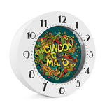 Colorful Cinco de Mayo Print Alarm Clock