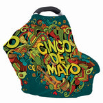 Colorful Cinco de Mayo Print Baby Seat Cover