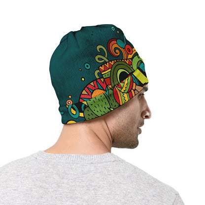 Colorful Cinco de Mayo Print Beanie