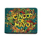 Colorful Cinco de Mayo Print Bifold Wallet