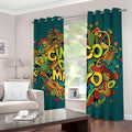 Colorful Cinco de Mayo Print Dimout Grommet Curtains