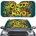 Colorful Cinco de Mayo Print Car Windshield Sun Shade