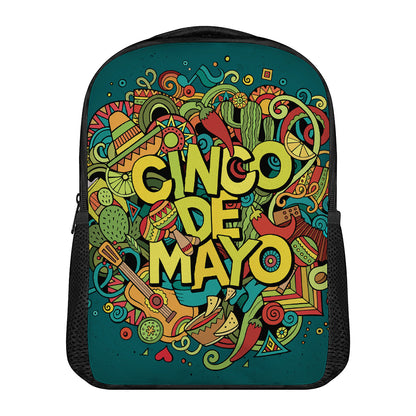 Colorful Cinco de Mayo Print Casual Backpack