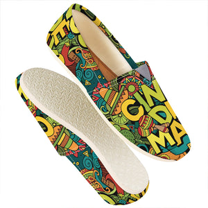 Colorful Cinco de Mayo Print Casual Shoes