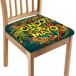 Colorful Cinco de Mayo Print Chair Cushion Cover