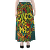 Colorful Cinco de Mayo Print Chiffon Maxi Skirt