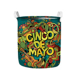 Colorful Cinco de Mayo Print Collapsible Laundry Basket