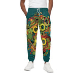 Colorful Cinco de Mayo Print Cotton Pants