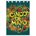 Colorful Cinco de Mayo Print Curtain