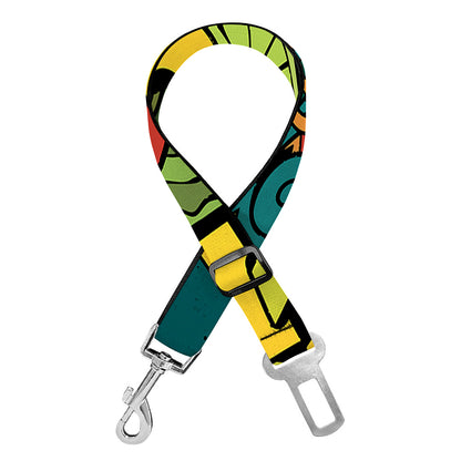 Colorful Cinco de Mayo Print Dog Seat Belt