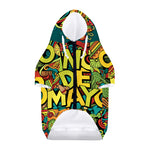 Colorful Cinco de Mayo Print Dog Zip Up Hoodie
