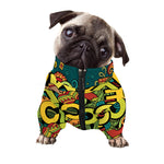 Colorful Cinco de Mayo Print Dog Zip Up Jacket