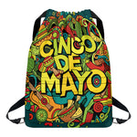 Colorful Cinco de Mayo Print Drawstring Backpack