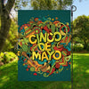 Colorful Cinco de Mayo Print Garden Flag