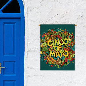 Colorful Cinco de Mayo Print Garden Flag