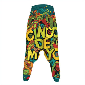 Colorful Cinco de Mayo Print Hammer Pants