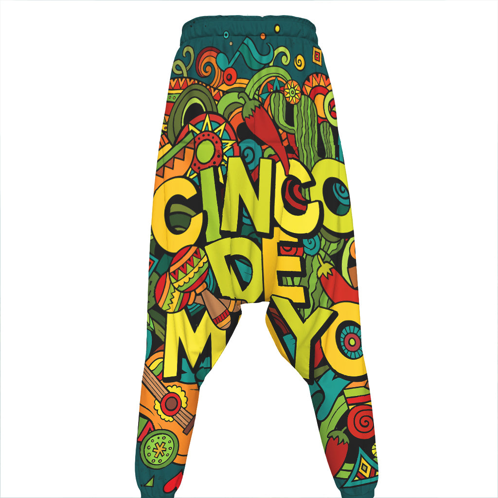 Colorful Cinco de Mayo Print Hammer Pants