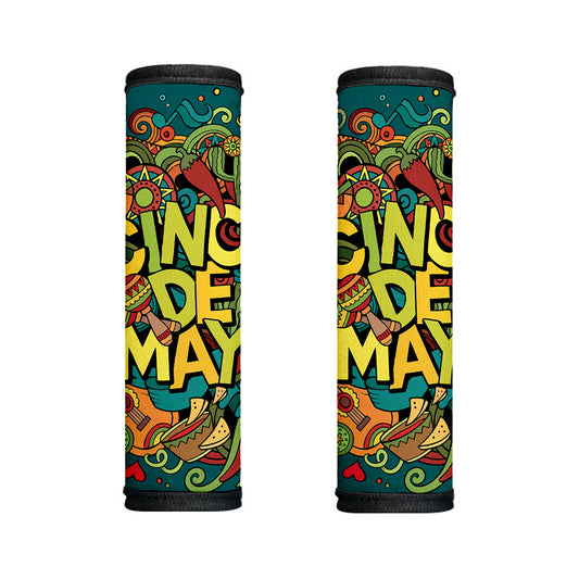 Colorful Cinco de Mayo Print Handle Covers