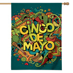 Colorful Cinco de Mayo Print House Flag