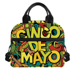Colorful Cinco de Mayo Print Insulated Lunch Bag