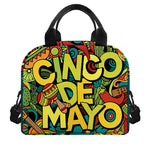 Colorful Cinco de Mayo Print Insulated Lunch Bag
