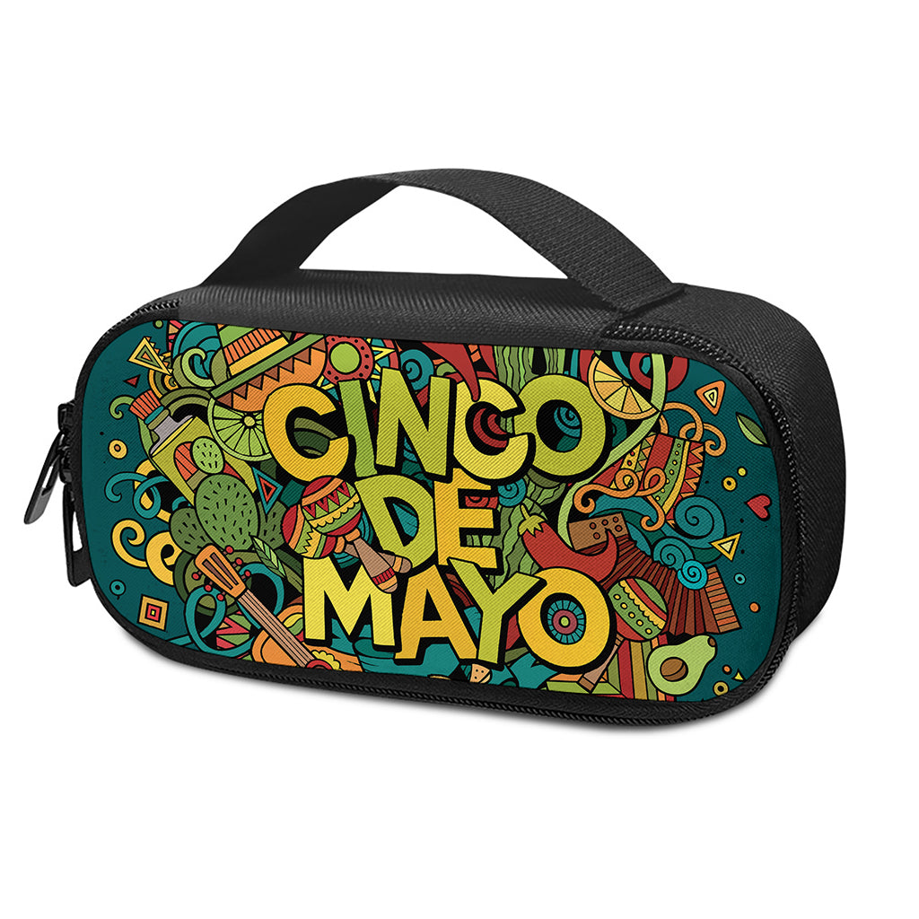 Colorful Cinco de Mayo Print Insulin Cooler Travel Case