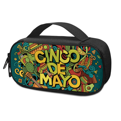 Colorful Cinco de Mayo Print Insulin Cooler Travel Case