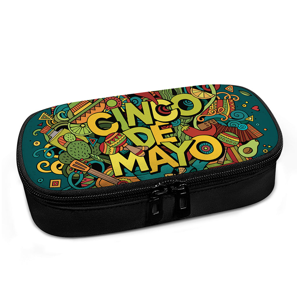 Colorful Cinco de Mayo Print Insulin Cooler Travel Case